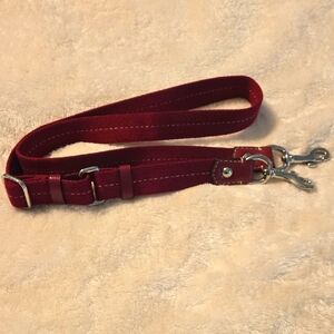 EUC Coach Adjustable Fuschia Pink Nylon & Leather Purse Strap